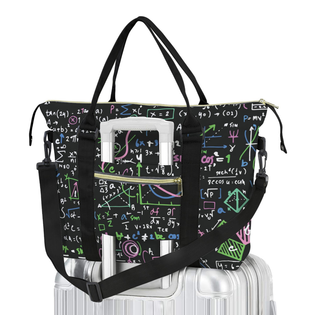 Equations In Green And Pink Duffle Bag-Simple (Model 1715) One Size Duffle Bag-Simple (1715)