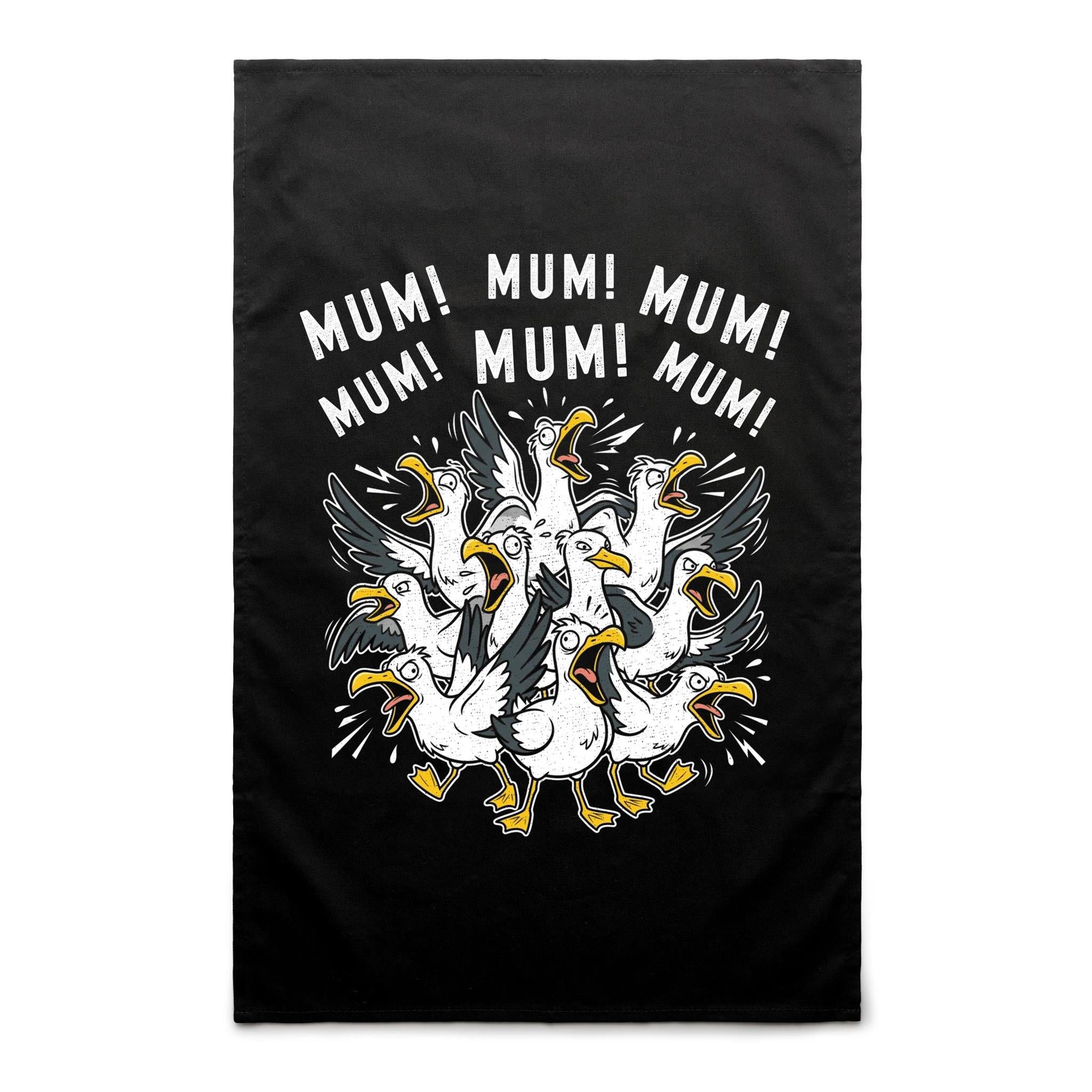 Mum Seagull AS Colour Tea Towel