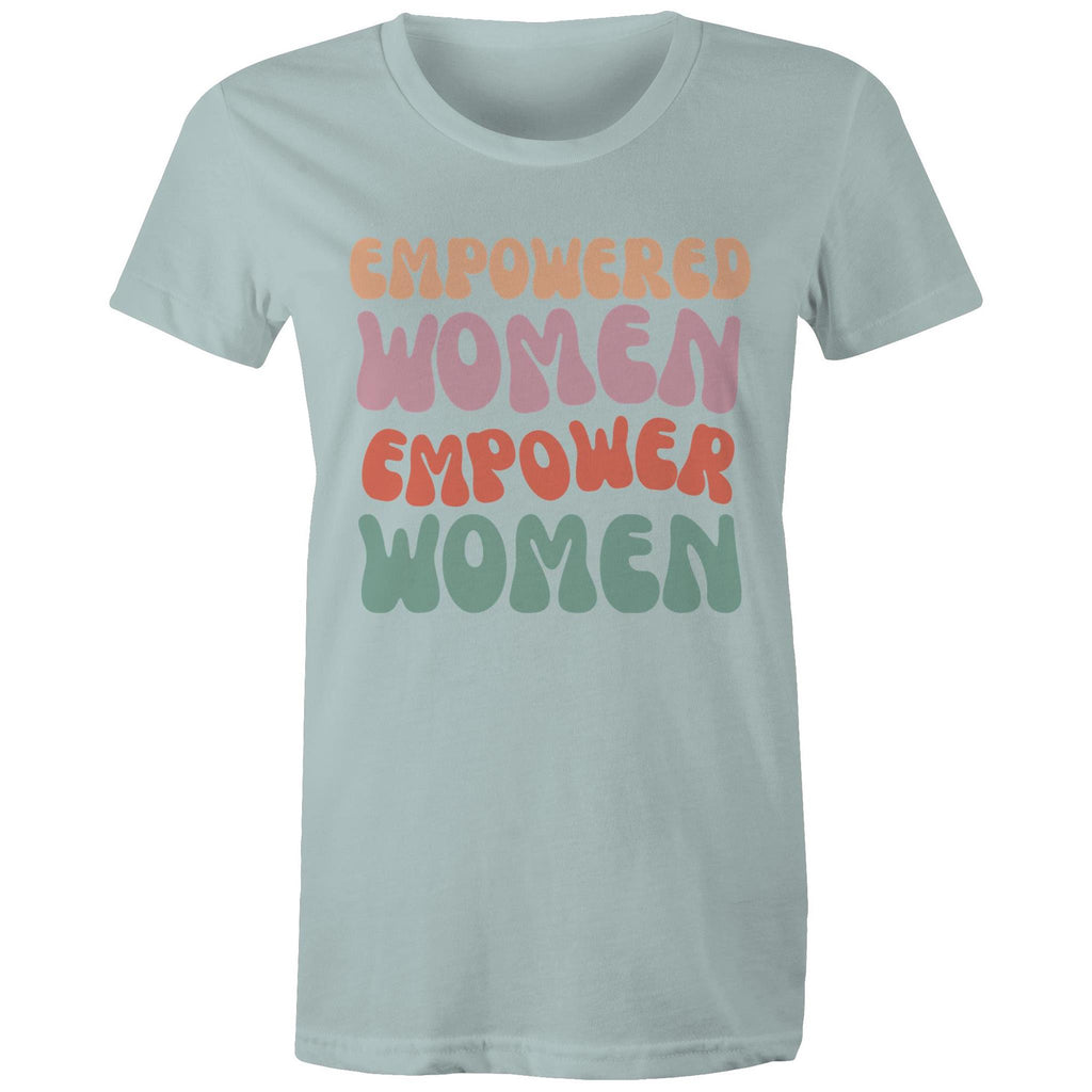 Empowered Women Empower Women - Womens T-shirt Pale Blue Womens T-shirt Positivity Printed In Australia