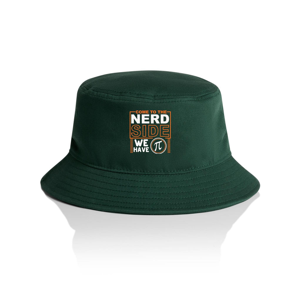 Come To The Nerd Side, We Have Pi - AS Colour Bucket Hat Forest Green One Size