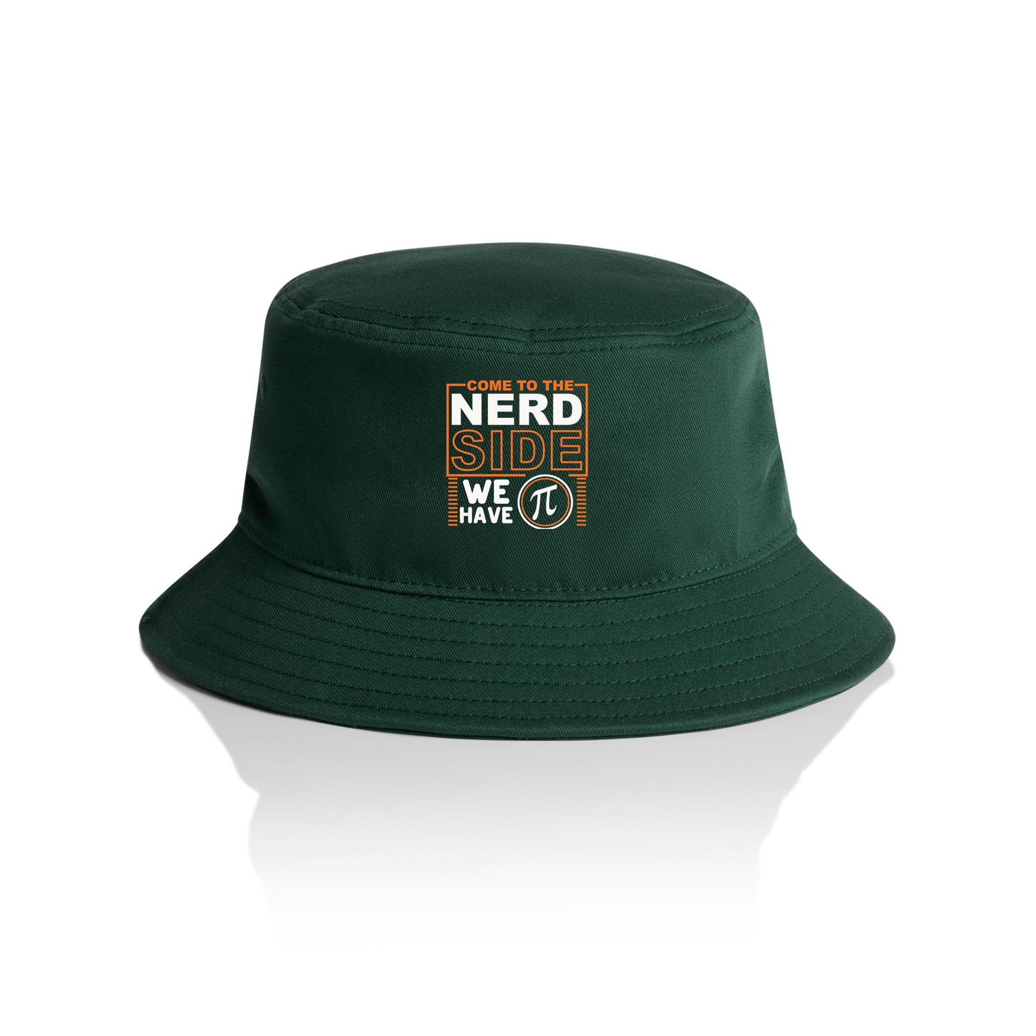 Come To The Nerd Side, We Have Pi - AS Colour Bucket Hat Forest Green One Size