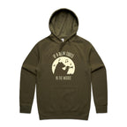 If A Bear Toots In The Woods, Trumpet Player - Mens Hoodie Army Mens Hoodie animal Music Printed In Australia