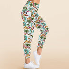 Surfing Safari Women's High Waist Pockets Yoga Leggings