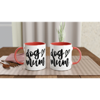 Personalised - Dog Mum - 11oz Ceramic Mug Personalised 11oz Mug animal customise Globally Fulfilled Mum personalise