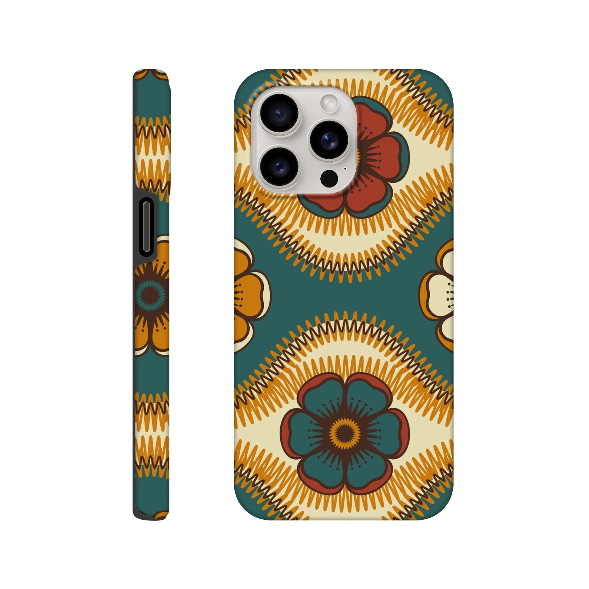 Vintage Floral - Apple iPhone Tough case iPhone 15 Pro Max iPhone Tough Case Globally Fulfilled Retro