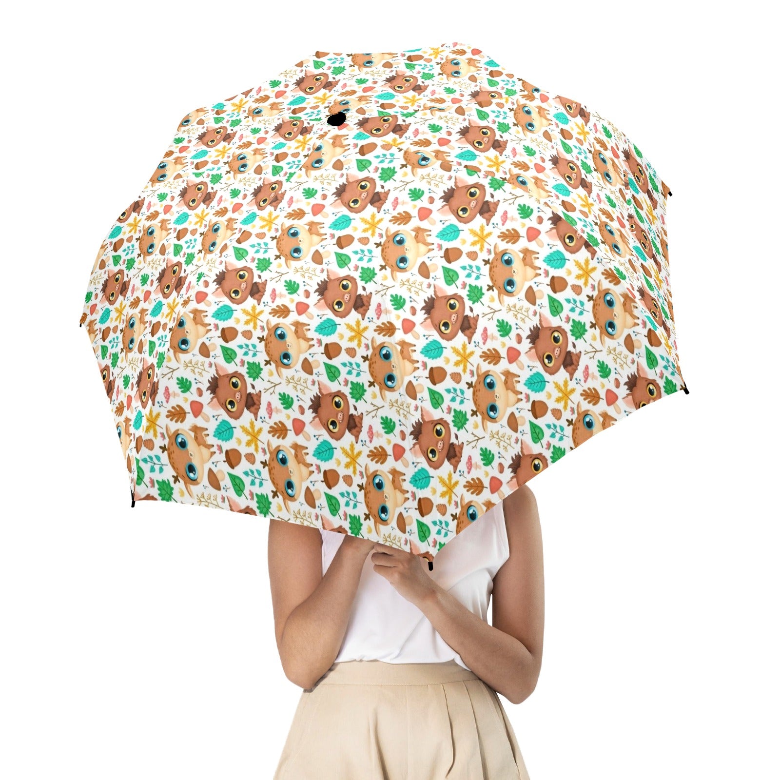 Cute Autumn Creatures - Umbrella Umbrella animal Printed Offshore