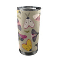 Pretty Moths 20oz Mobile Tumbler with Lid (Black Lock) One Size 20oz Travel Mug animal Printed Offshore