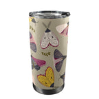 Pretty Moths 20oz Mobile Tumbler with Lid (Black Lock) One Size 20oz Travel Mug animal Printed Offshore