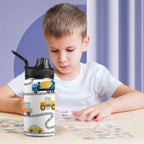 On The Road - Kids Water Bottle with Chug Lid (12 oz) Kids Water Bottle with Chug Lid Printed Offshore