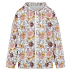 Painted Flowers Women's Full-Zip Hoodie
