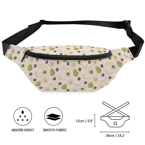 Avocado Love Bum Bag / Fanny Pack Bum Bag / Fanny Pack Food Printed Offshore