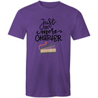 Just One More Chapter, Book - Mens T-Shirt Purple Mens T-shirt Printed In Australia Reading