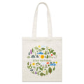 Stay Natural - Parcel Canvas Tote Bag Default Title Small Tote Bag Plants Printed In Australia