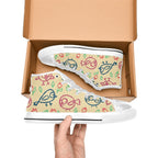 Bird Doodle - Kids High Top Canvas Shoes
