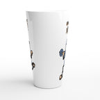 Life Is Short, Milk It - White Latte 17oz Ceramic Mug Latte Mug Fitness food Globally Fulfilled