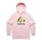 It's What's On The Inside That Counts, Sandwich - Womens Hoodie Pink Womens Hoodie Food Positivity Printed In Australia