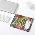Bright Abstract Leather Mouse Pad Leather Mouse Pad Printed Offshore