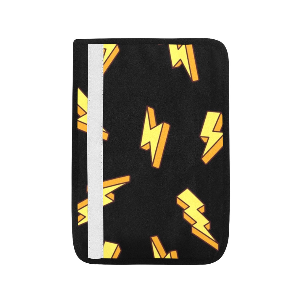 Lightning Bolts Car Seat Belt Cover 7''x10'' (Pack of 2) Car Seat Belt Cover 7x10 (Pack of 2) comic Printed Offshore