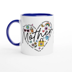 Personalised - Mother Heart Mug - 11oz Ceramic Mug Personalised 11oz Mug customise Globally Fulfilled Mum personalise