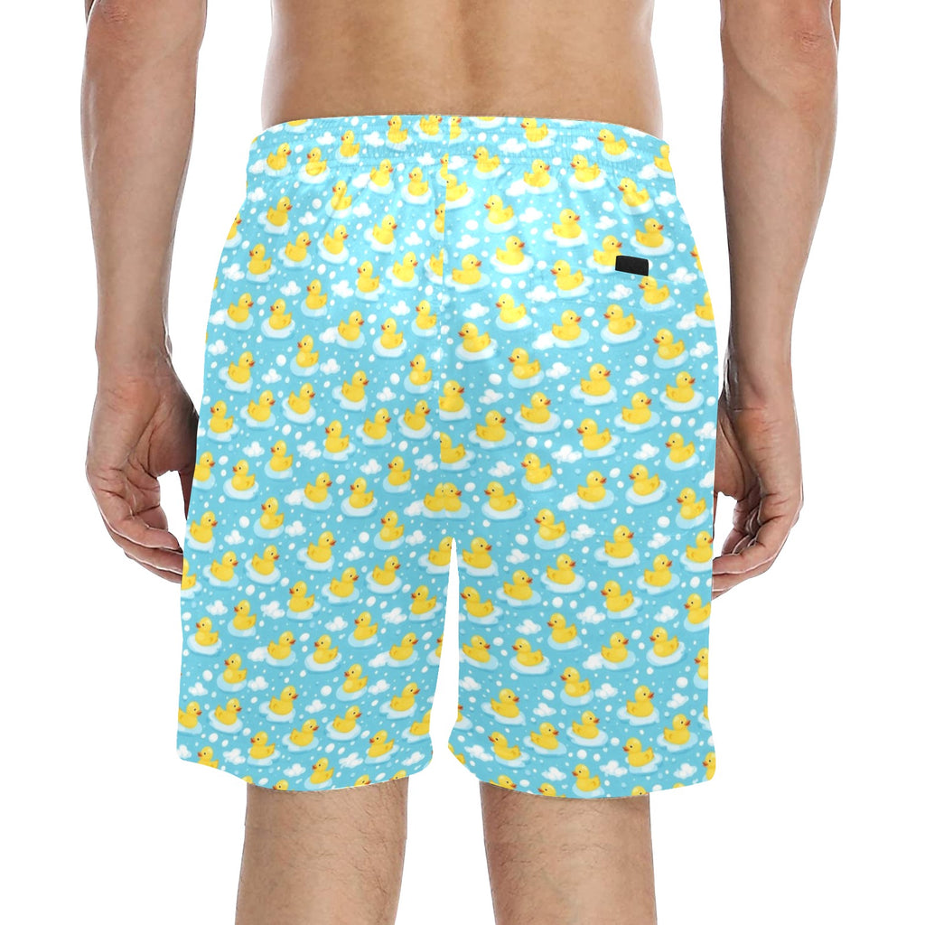 Rubber Ducks Men's Mid-Length Beach Shorts Men's Mid-Length Beach Shorts animal Printed Offshore