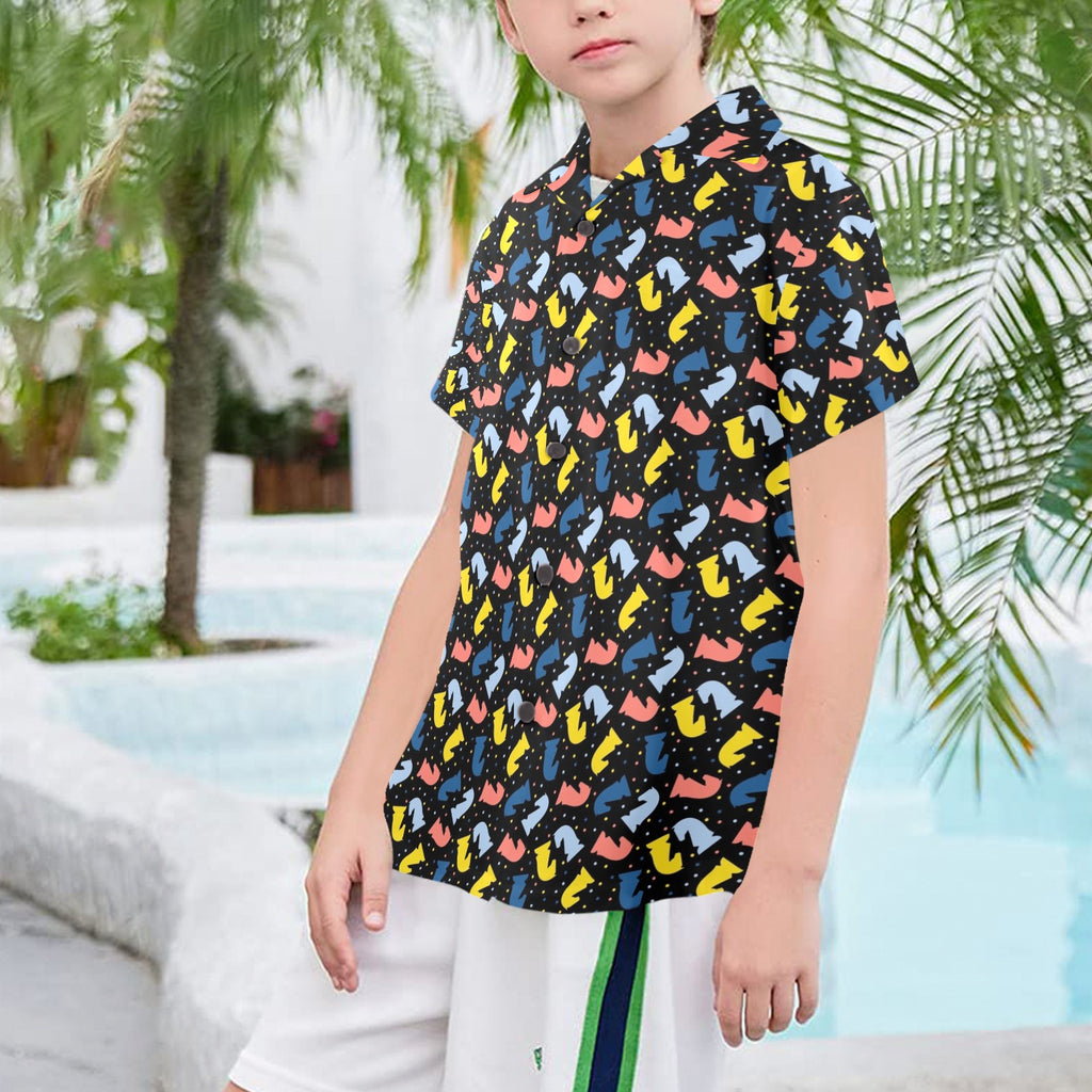 Colourful Chess Senior Kids Hawaiian Shirt