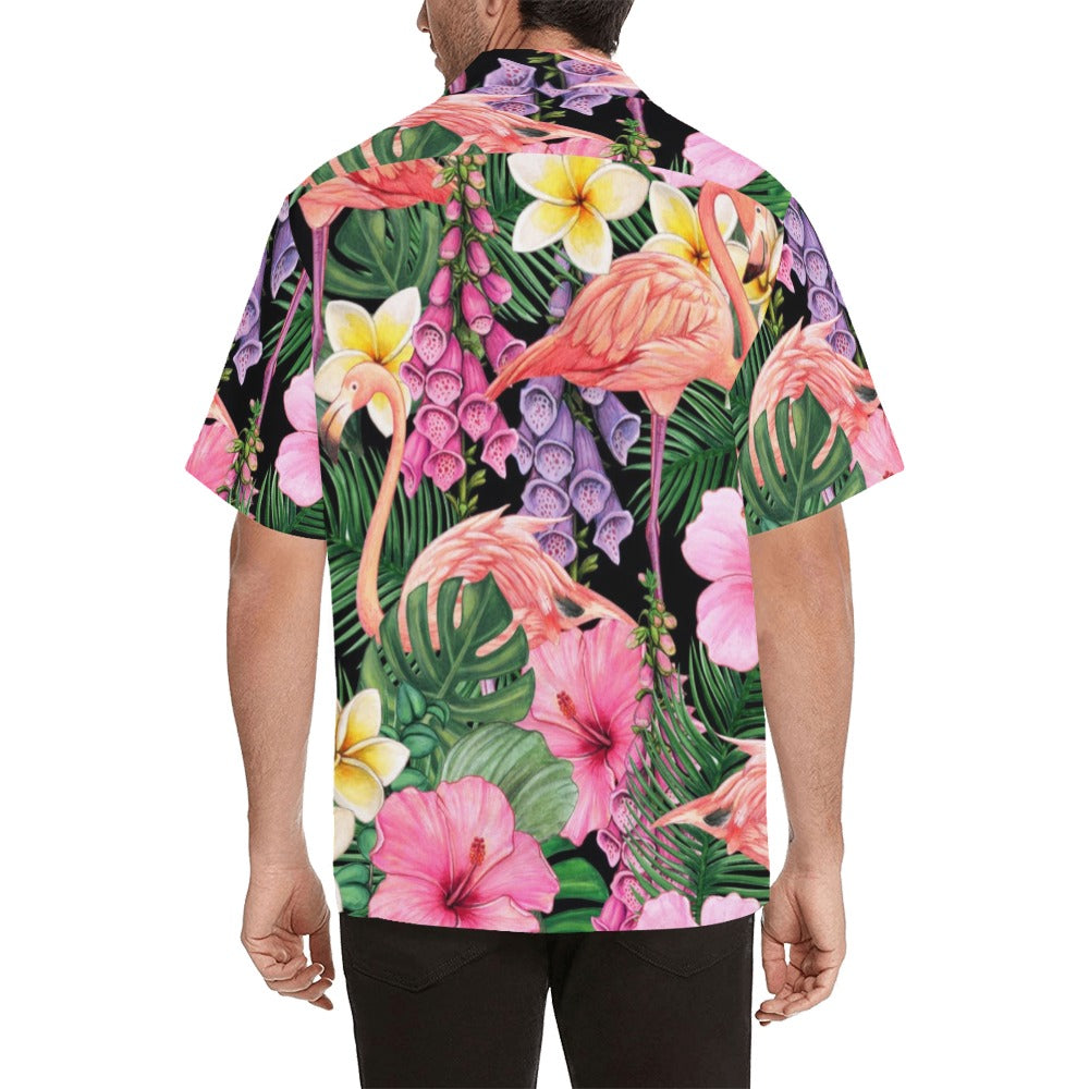 Flamingo Jungle - Mens Hawaiian Shirt