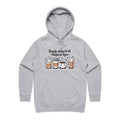Coffee Beauty, All Shapes And Sizes Women's AS Colour Hoodie Grey Marle Womens Hoodie Coffee Positivity Printed In Australia