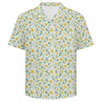 Delicate Frangipani Men's Crinkle Hawaiian Shirt