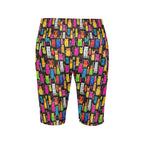 Colourful Cats - Women's Bike Shorts With Side Pockets Women's Bike Shorts animal Printed Offshore