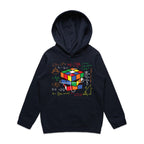 Game Cube Equations Kids AS Colour Hoodie