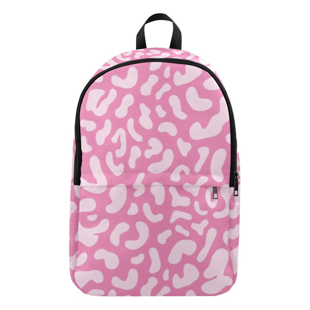 Pink Leopard - Fabric Backpack