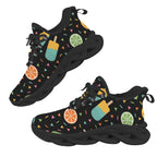 Summer Food On Black Women's Twisted Sole Sneakers