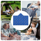 Cats In Space Kids Hooded Blanket 100cm x 130cm Kids Hooded Blanket animal Printed Offshore Space