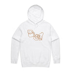 Barista - Mens Hoodie White Mens Hoodie Coffee Printed In Australia