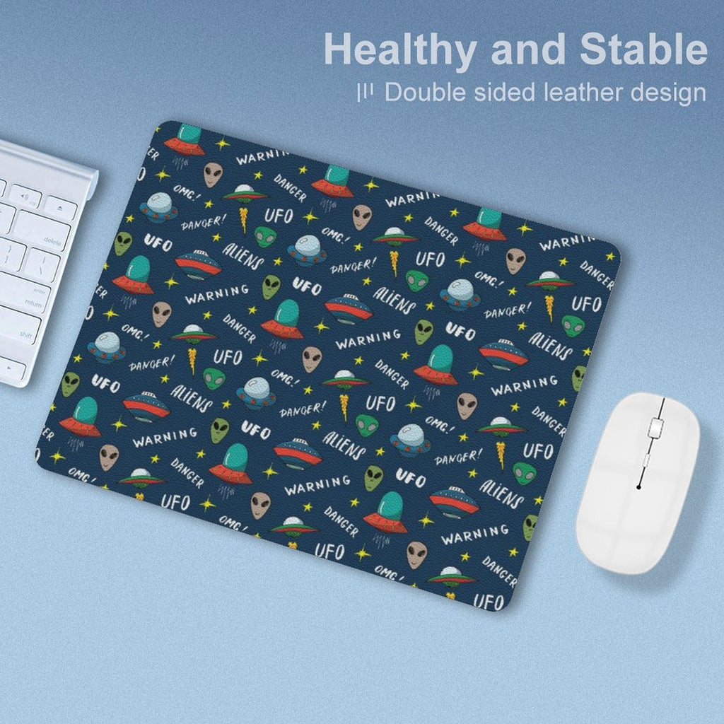 UFO's And Aliens Leather Mouse Pad Leather Mouse Pad Printed Offshore Sci Fi