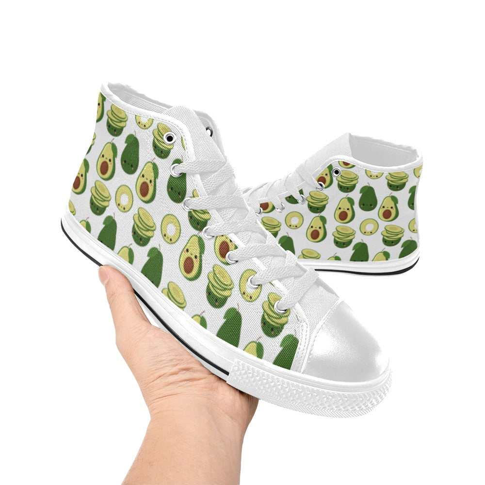 Cute Avocados - Men's High Top Canvas Shoes