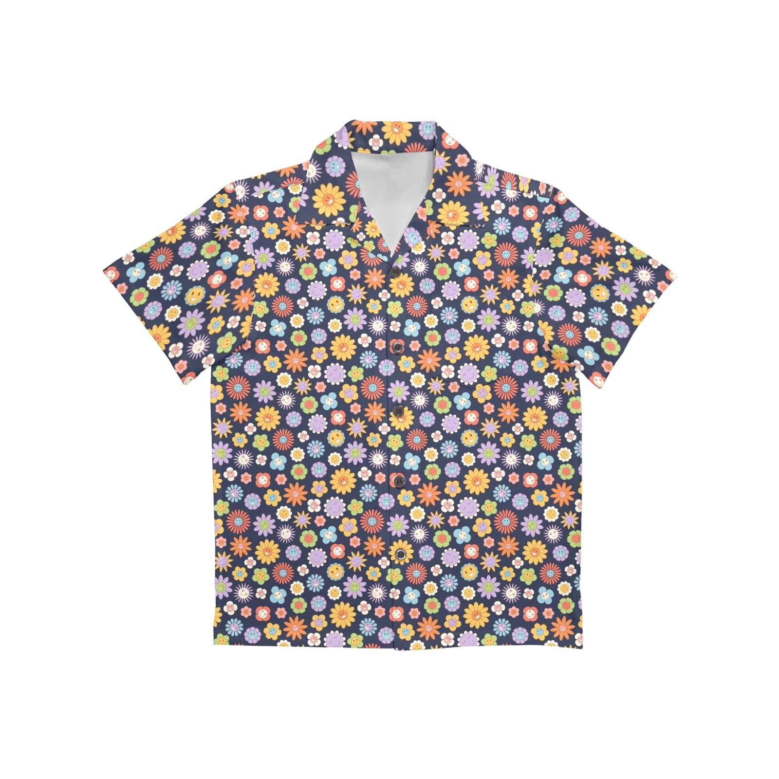 Groovy Flowers Junior Kids Hawaiian Shirt