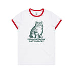 Cat, Did Somebody Say Snack? - Women's Ringer Tee