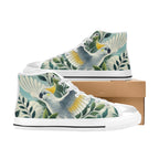Cockatoo - Kids High Top Canvas Shoes