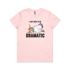 Dramatic Unicorn Goose Women's AS Colour T-shirt Pink Womens T-shirt animal Printed In Australia
