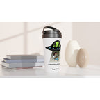 Personalised - Guitarist Alien Abduction - White 15oz Stainless Steel Travel Mug Personalised Travel Mug funny Globally Fulfilled Music Sci Fi