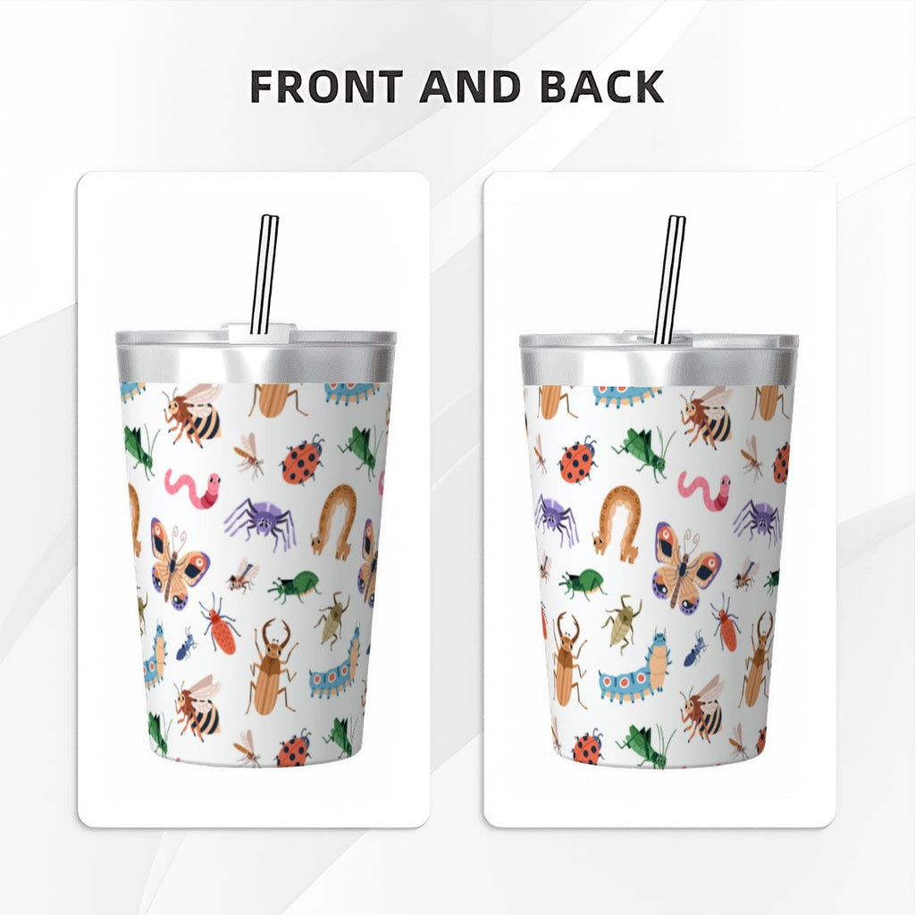 Cute Bugs Small Stainless Steel Travel Mug Cup 12oz/350ml