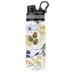 Bird Floral - Insulated Water Bottle with Dual-Use Lid (18oz) One Size Insulated Water Bottle with Dual-Use Lid (18oz) animal Plants Printed Offshore