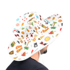 Beach Time Wide Brim Bucket Hat Wide Brim Bucket Hat Printed Offshore Summer Surf