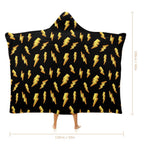 Lightning Bolts, Comic Book Kids Hooded Blanket 100cm x 130cm Kids Hooded Blanket comic Printed Offshore