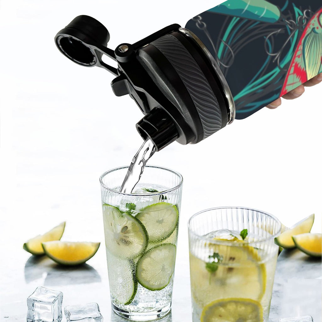 Fishing Lures - Insulated Water Bottle with Dual-Use Lid (18oz) Insulated Water Bottle with Dual-Use Lid (18oz) animal Printed Offshore