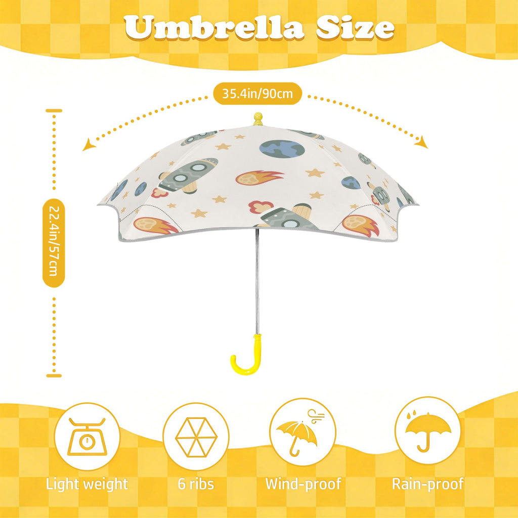 Rockets Kids Safe Round Corner Umbrella
