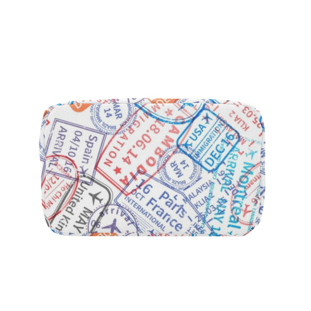 Travel Stamps - Zipper Lunch Bag Zipper Lunch Bag Printed Offshore