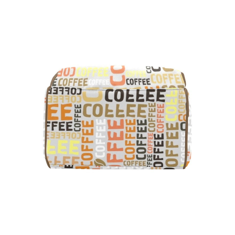 Coffee - Multi-Function Backpack, Nappy / Diaper Bag