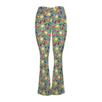 Pool Balls High Waist Crossover Tummy Control Flare Leggings High Waist Flare Leggings Games Printed Offshore